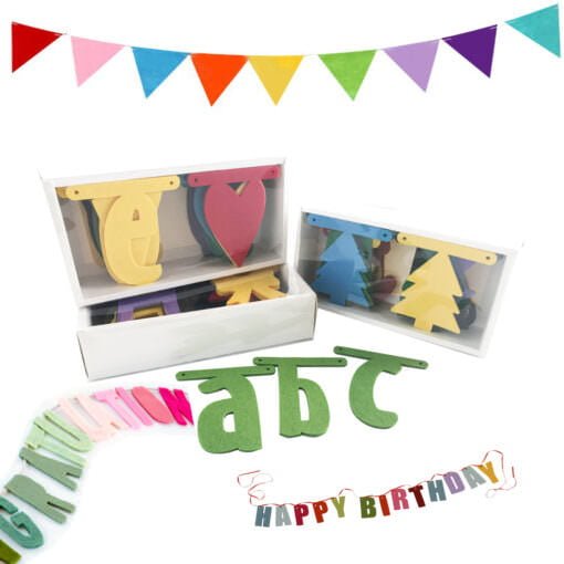 Felt letter banner
