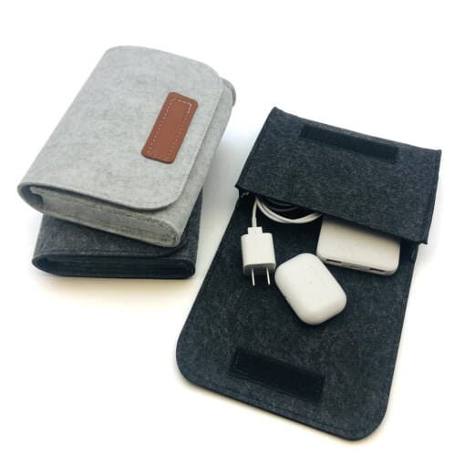 Felt Mobile Charger Bag